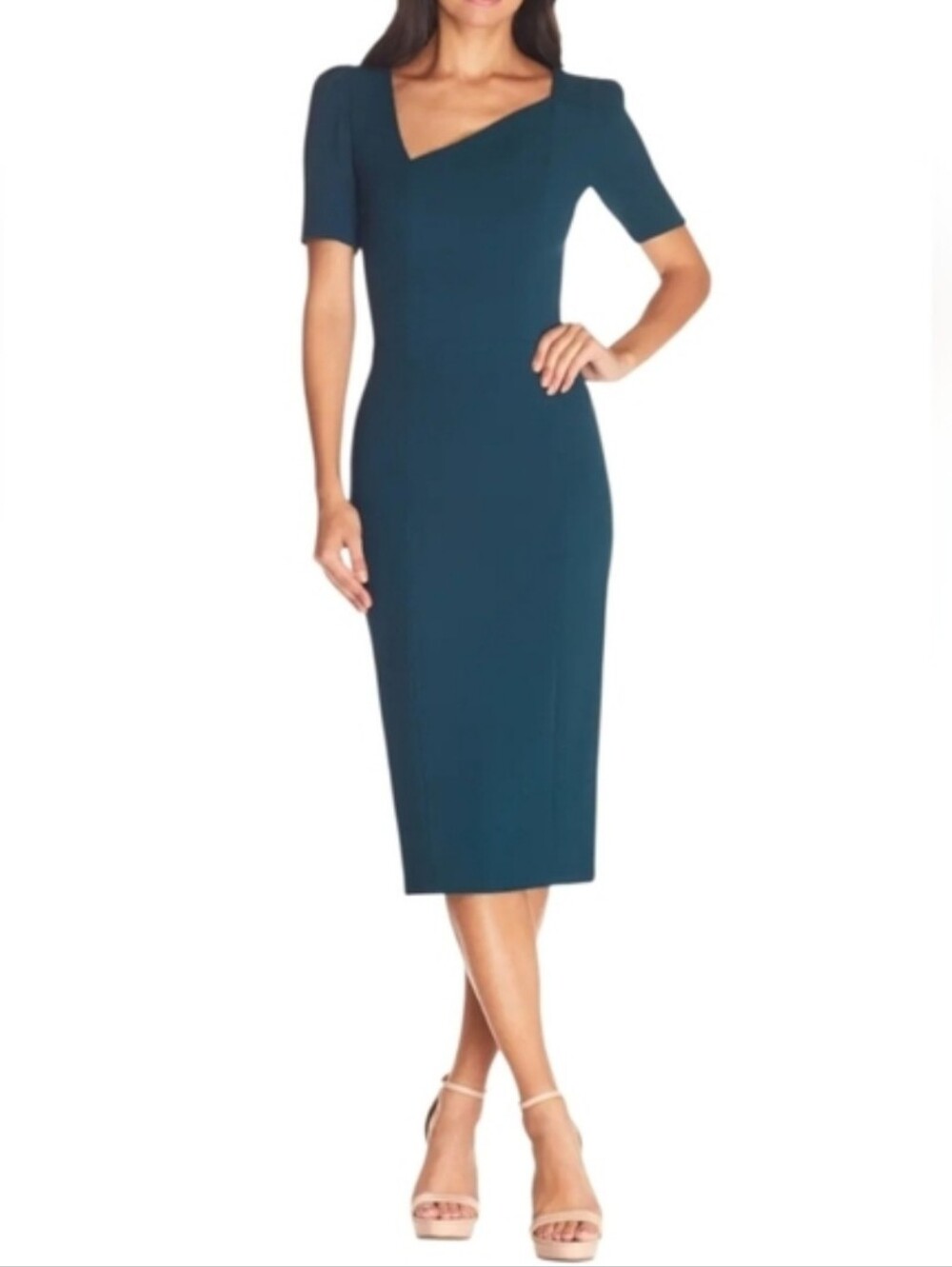 Dress The Population Evergreen Dress.Dressy. Professional.